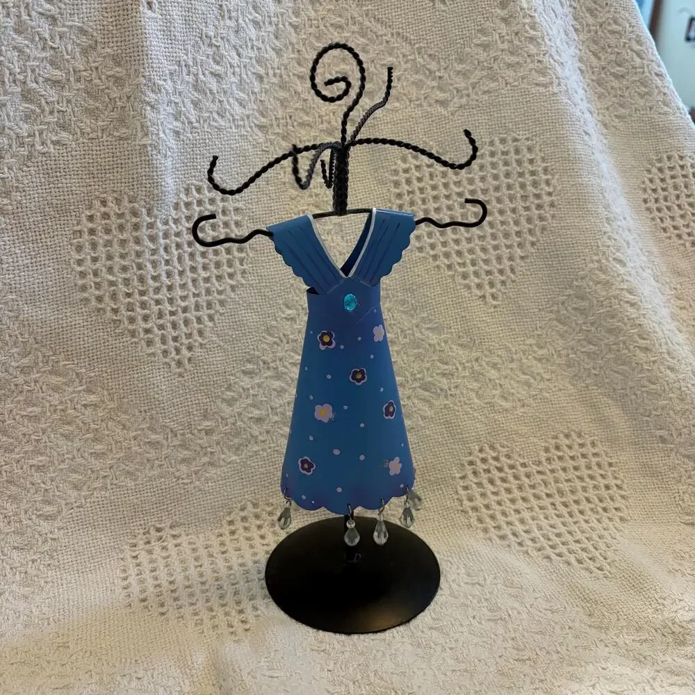 Floral Dress Girl Wire Jewlery Organizer